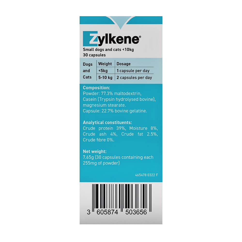 Zylkene Nutritional Supplement For Dogs And Cats 75 Mg