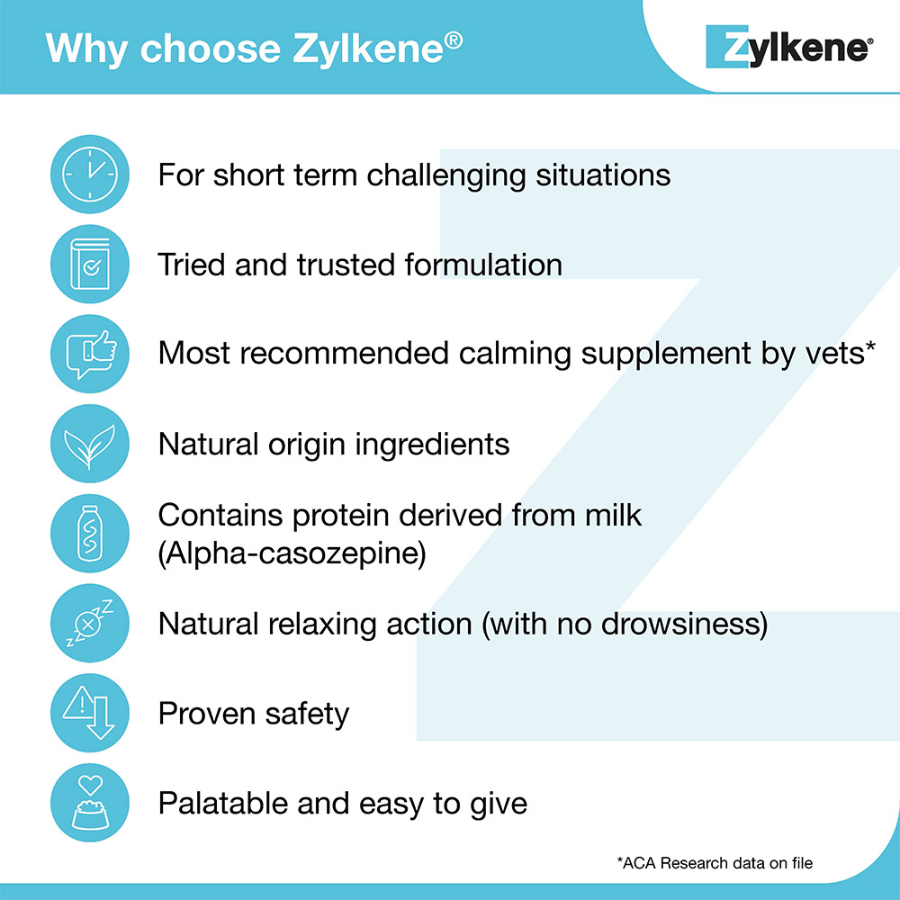 Zylkene Nutritional Supplement Calming Chews for Medium Dogs 10-30kg 225mg
