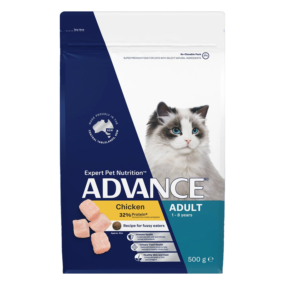Advance Adult Chicken Recipe for Fussy Eaters Dry Cat Food