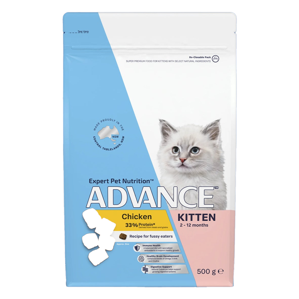 Advance Kitten Chicken Recipe For Fussy Eaters Dry Cat Food  500 Gm
