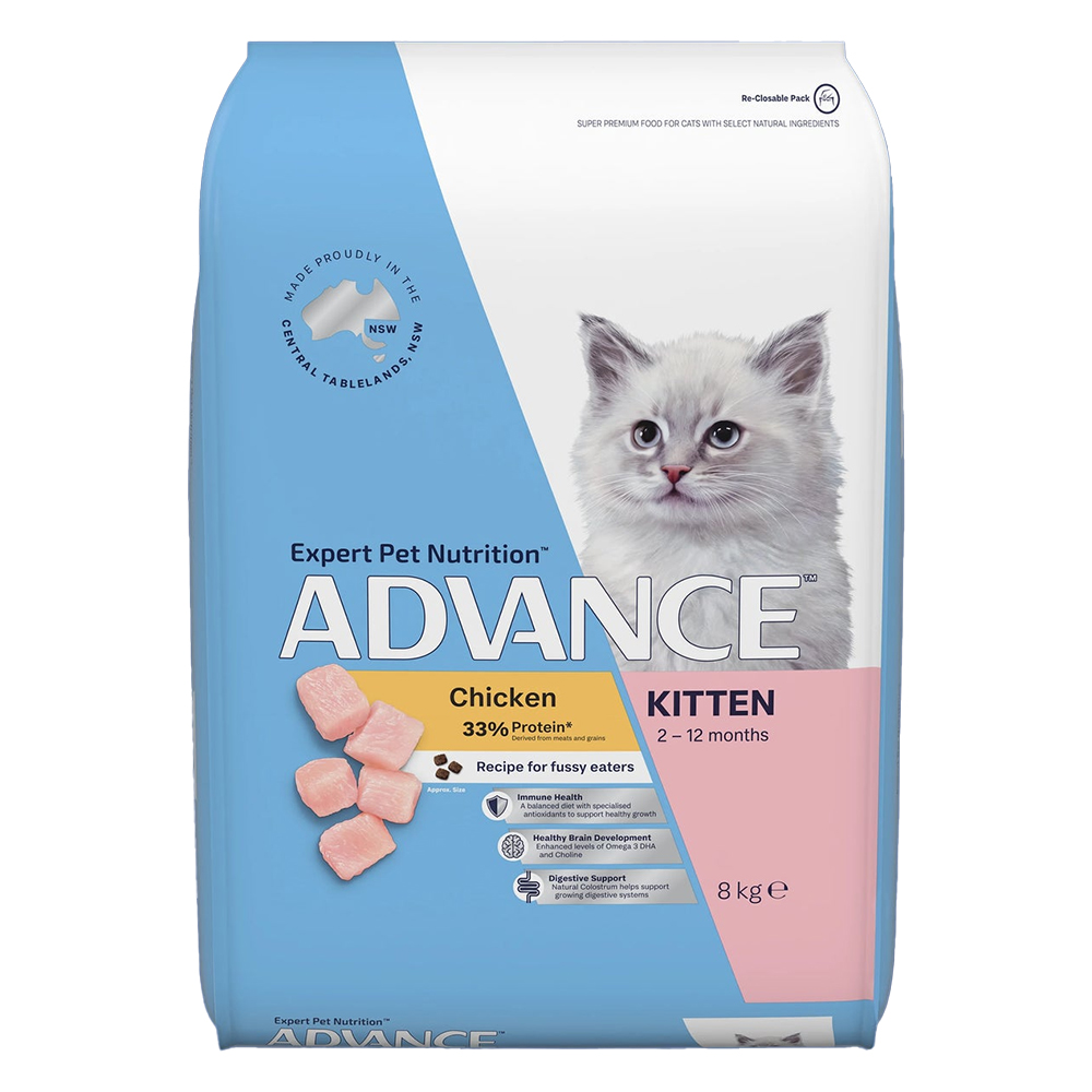 Advance Kitten Chicken Recipe For Fussy Eaters Dry Cat Food  20 Kg