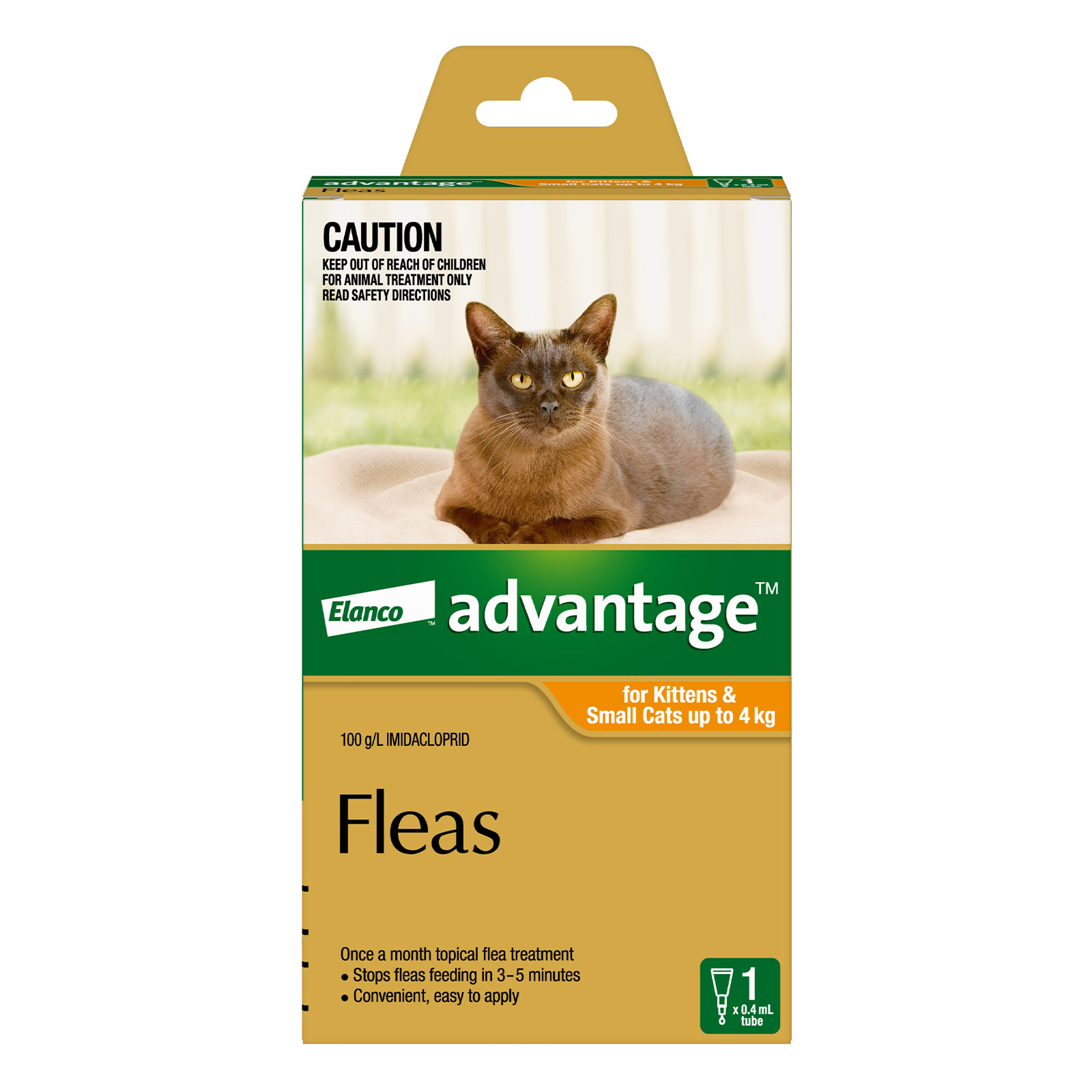 Advantage For Kittens & Small Cats Up To 4Kg (Orange)