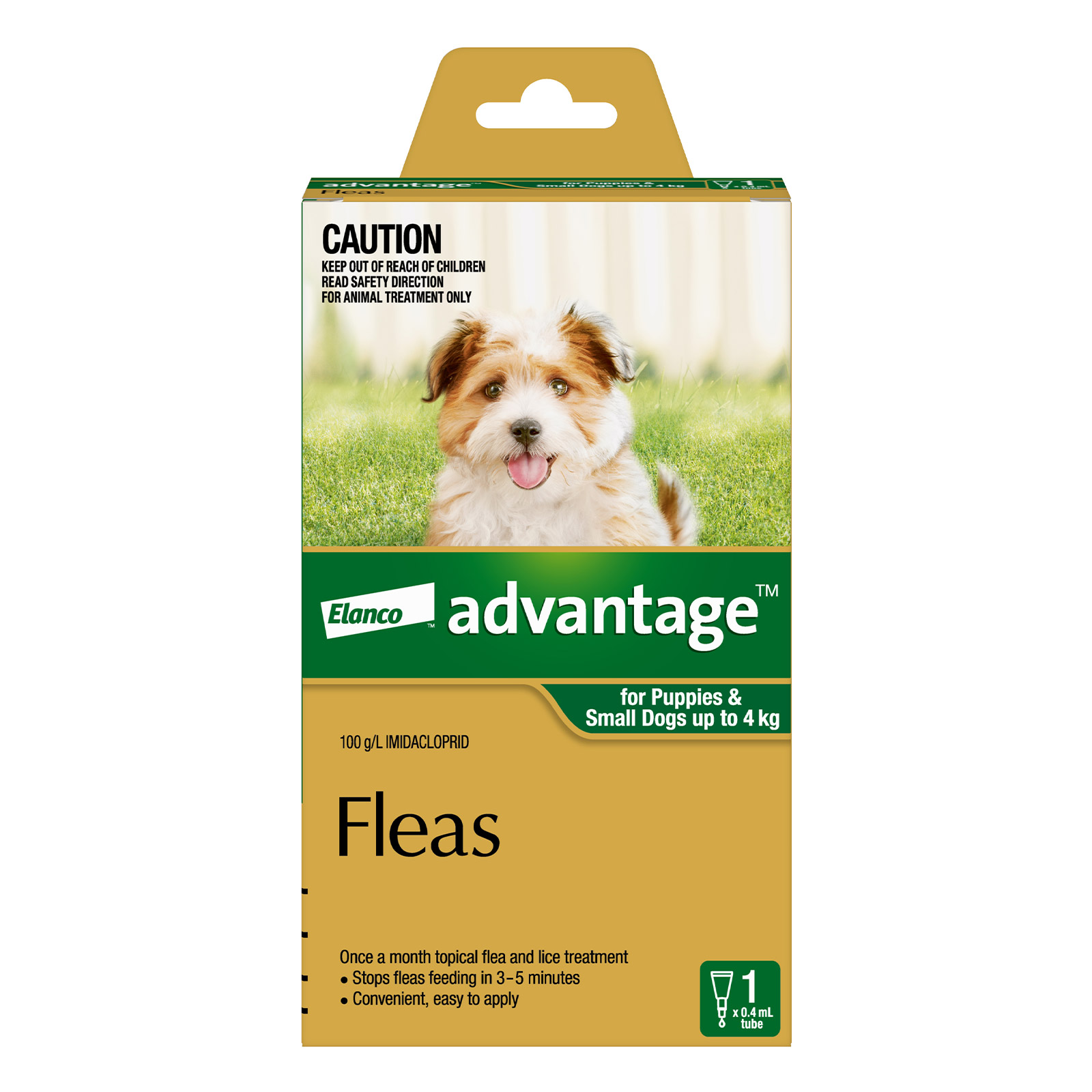 Advantage For Small Dogs Up To 4Kg (Green)