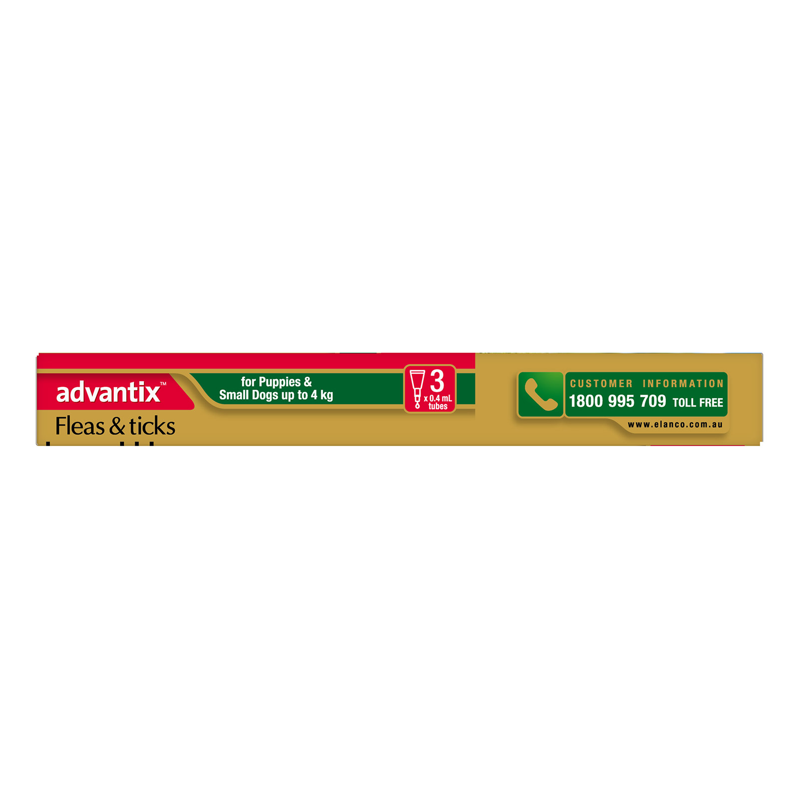 Advantix For Small Dogs & Pups Up To 4Kg (Green)