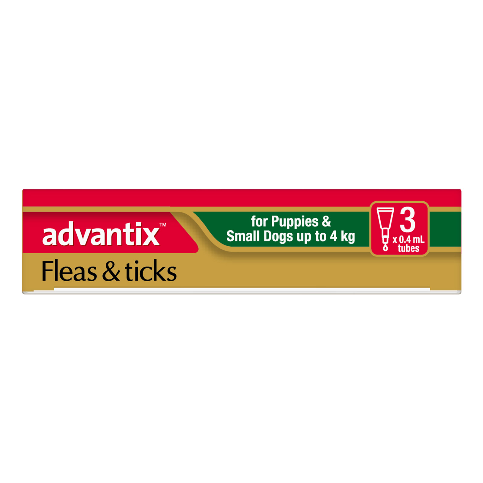 Advantix For Small Dogs & Pups Up To 4Kg (Green)