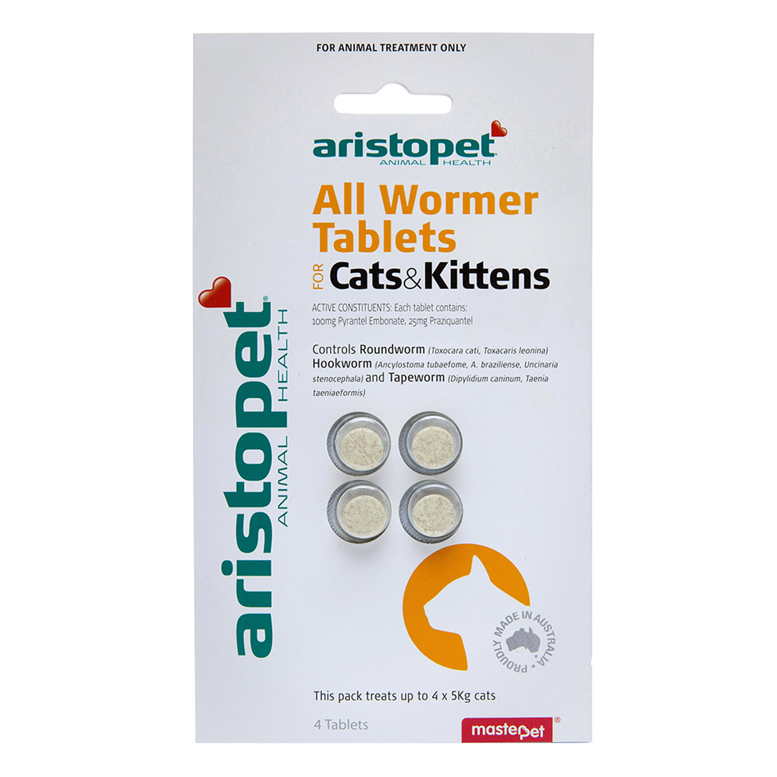 Aristopet All Wormer Tablets for Cats and Kittens For Cats/Kittens