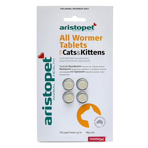 Aristopet All Wormer Tablets for Cats and Kittens for Cat Supplies