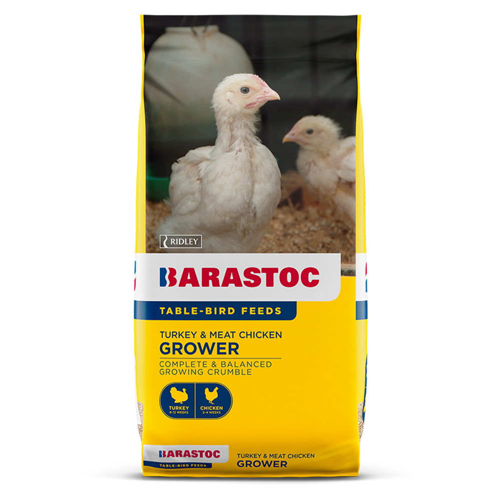Barastoc Turkey & Meat Chicken Grower Table-Bird Feeds for Bird Supplies