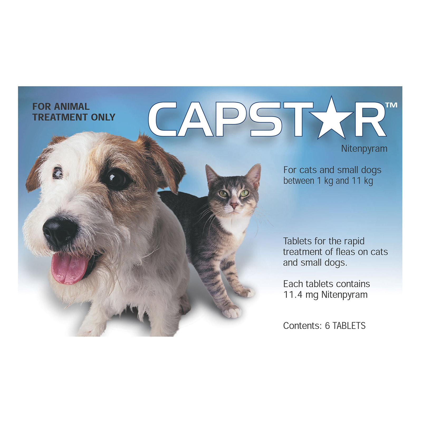 Capstar Flea Control Tablets for Cats and Small Dogs 0.5kg to 11kg