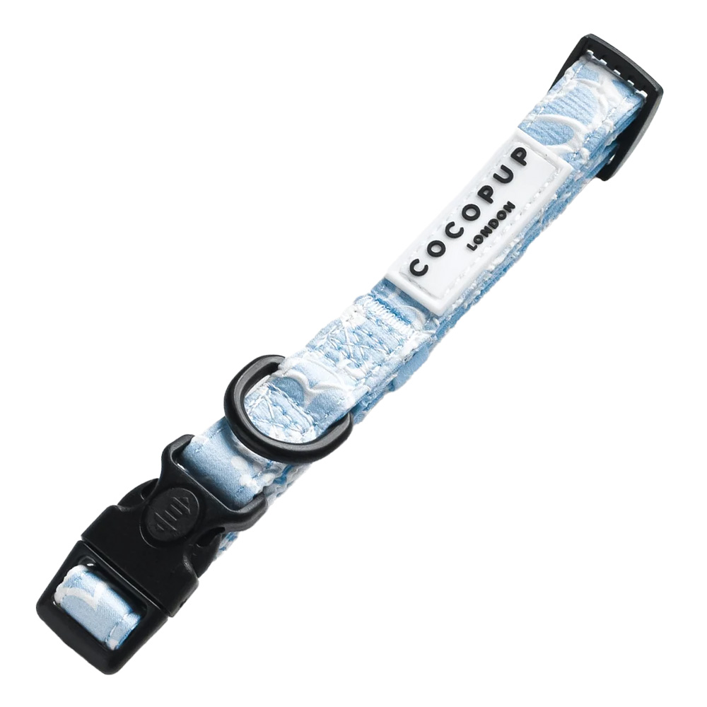 Cocopup London Collar for Dogs Baby Blue Flower