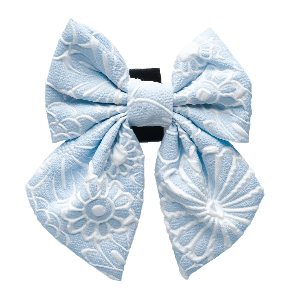 Cocopup London Bow Tie for dogs Sailor Baby Blue Flower