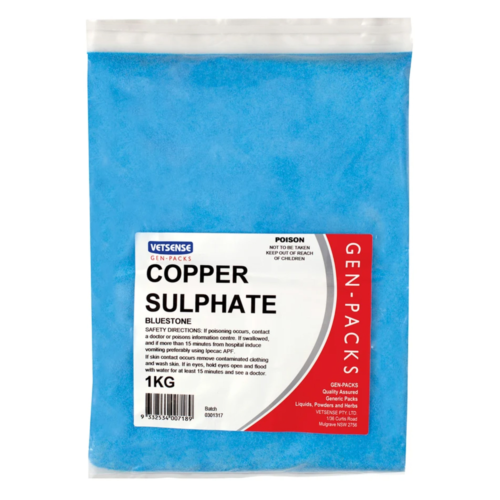 Vetsense Gen-Packs Copper Sulphate