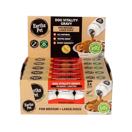 Earthz Pet Dog Vitality Gravy Hearty Beef for medium and Large Dogs 50ml