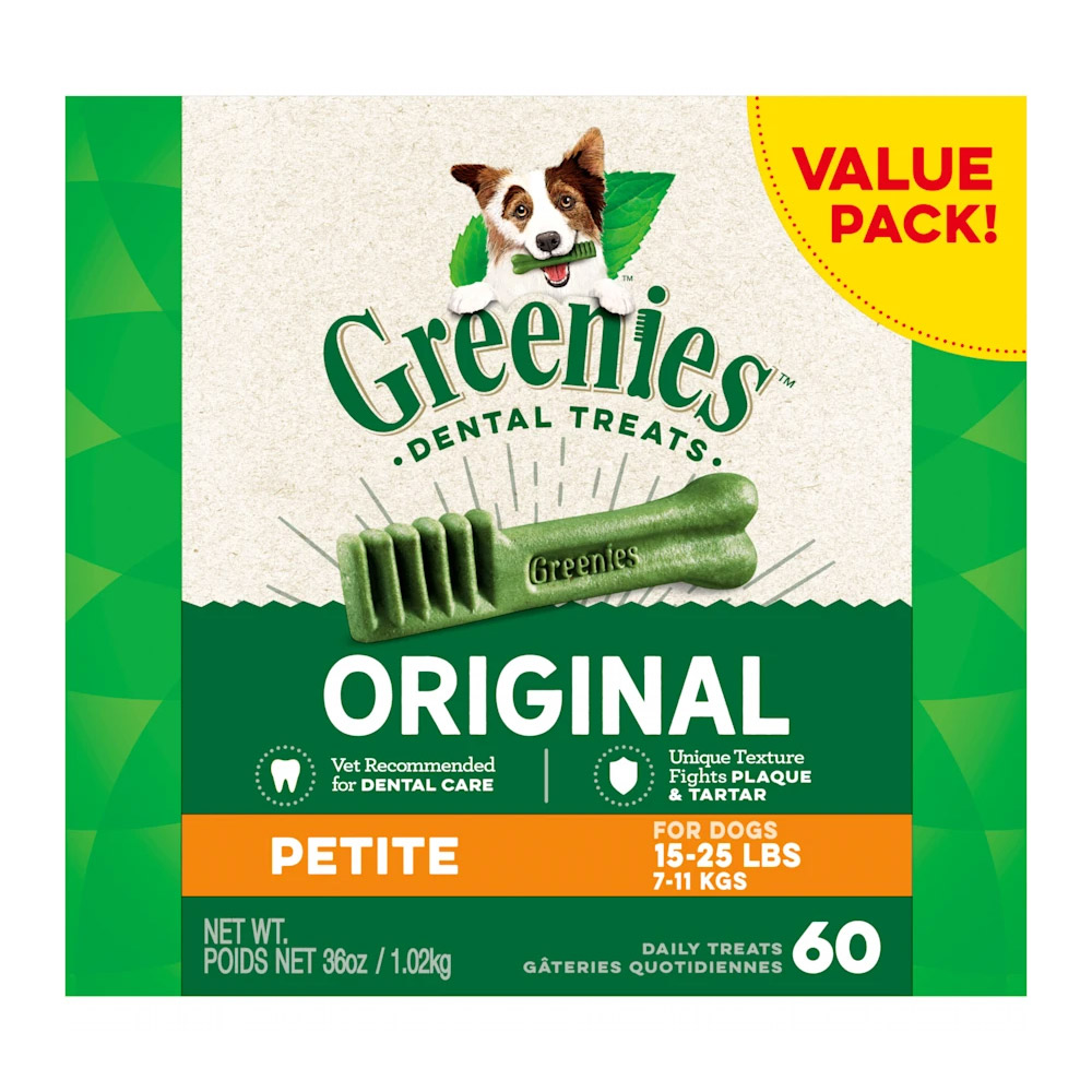 Greenies Original Dental Dog Treats Petite 7 - 11kg 1 Kg