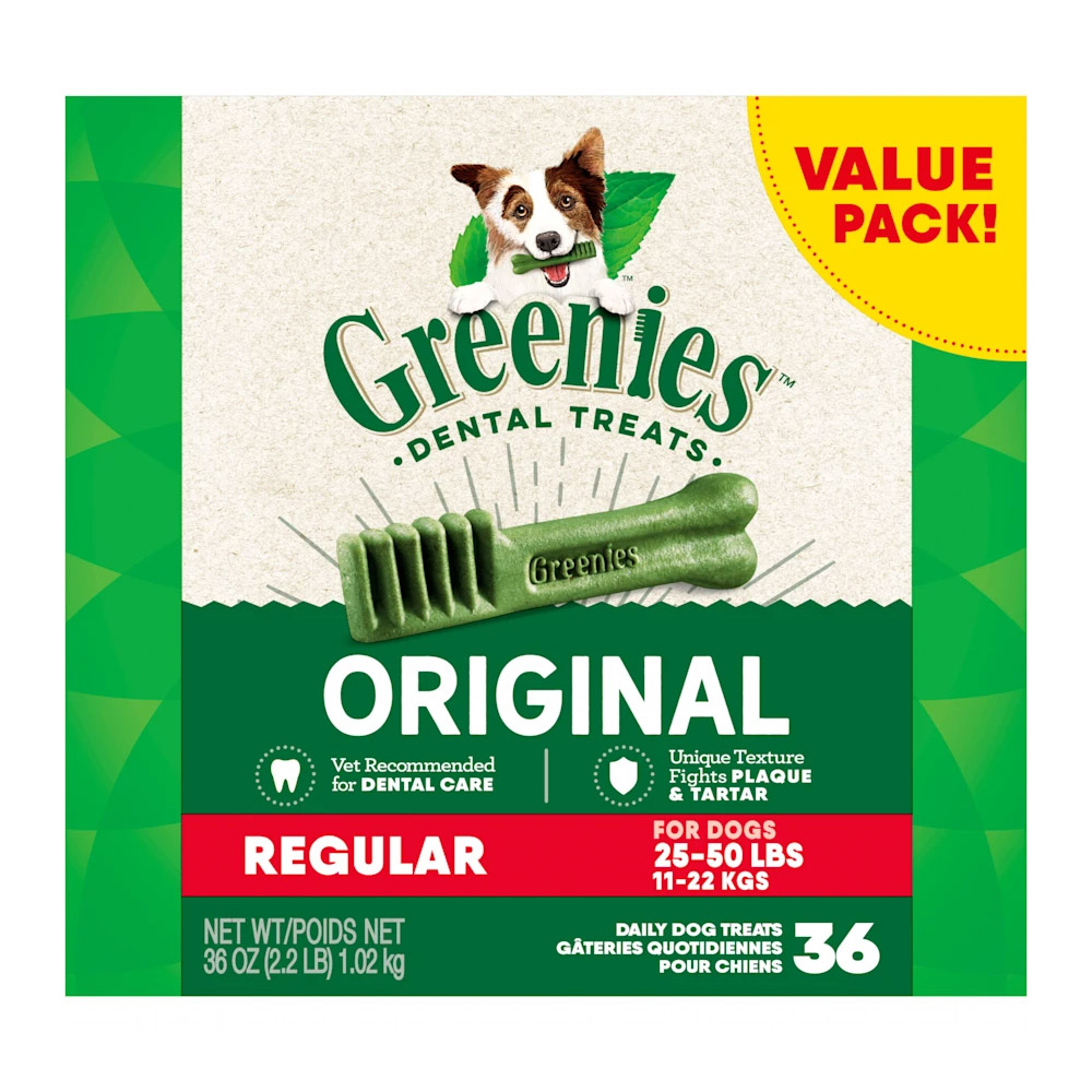 Greenies Original Dental Dog Treats Regular 11 - 22kg