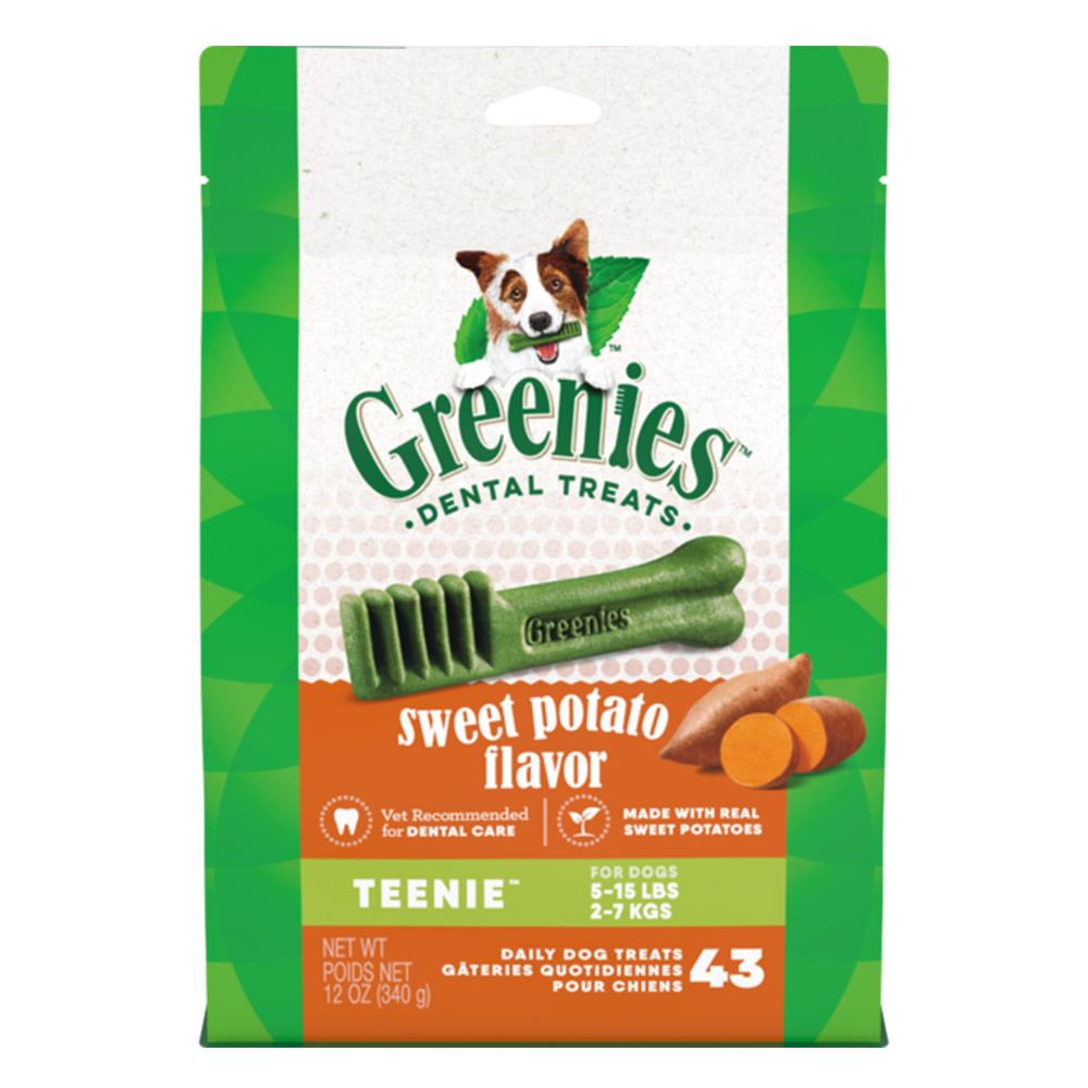 Greenies Sweet Potato Flavor Dental Dog Treats Teenie 2 - 7kg