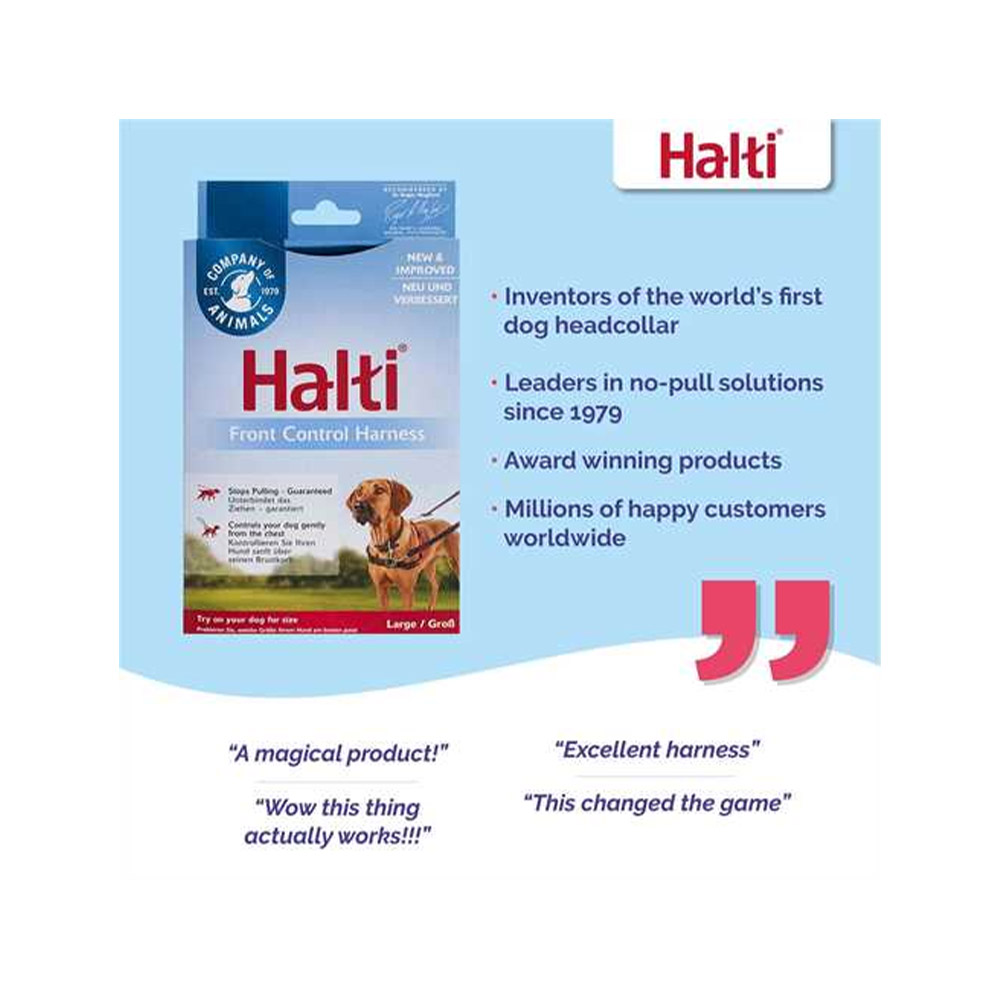 Halti - Front Control Harness - Red/Black - Large