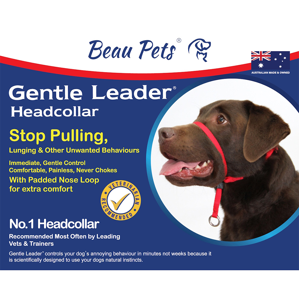 Beau Pets Gentle Leader Headcollar for Dogs - Blue