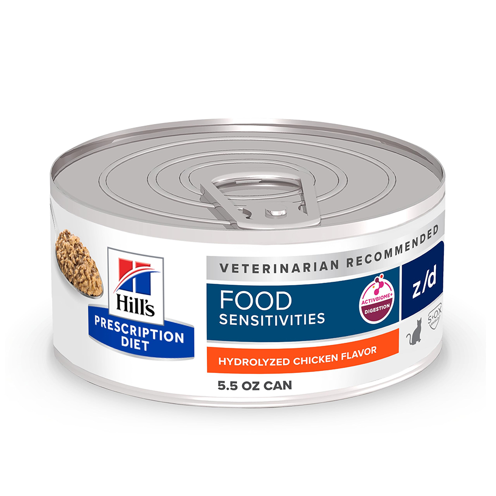 Hill's Prescription Diet z/d Food Sensitivities Hydrolyzed Chicken Flavor Wet Cat Food 156gm