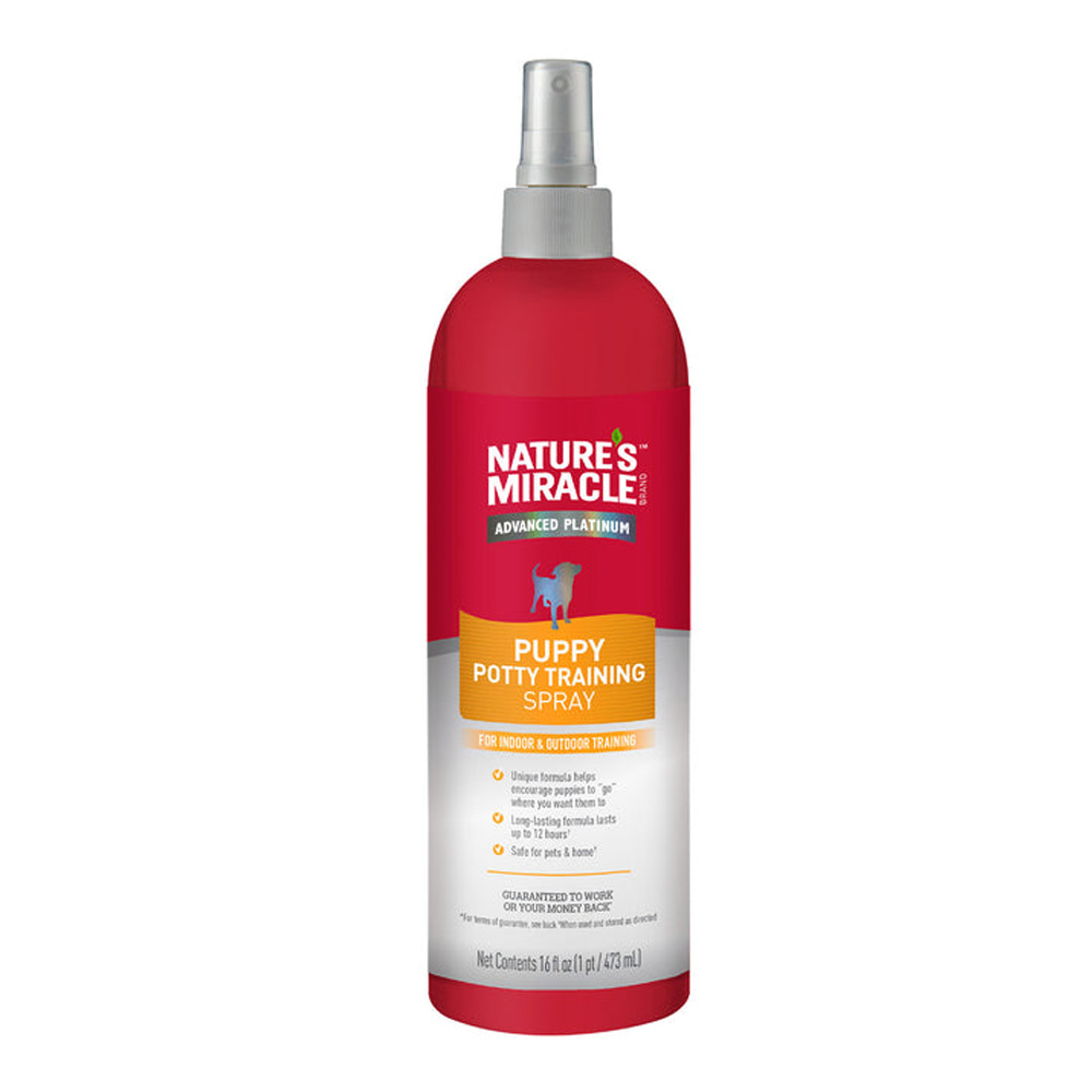 Nature's Miracle Advanced Platinum Potty Training Spray for Puppy for Dog Supplies