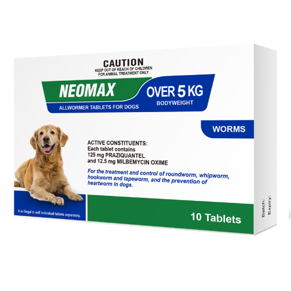 Neomax Allwormer Tablets For Large Dogs 5 To 25 Kg
