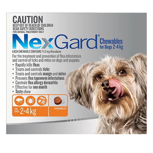 Nexgard weights deals
