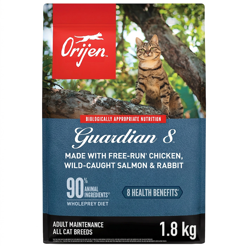 Orijen Guardian 8 All Breeds Chicken, Wild-Caught Salmon & Rabbit Dry Cat Food