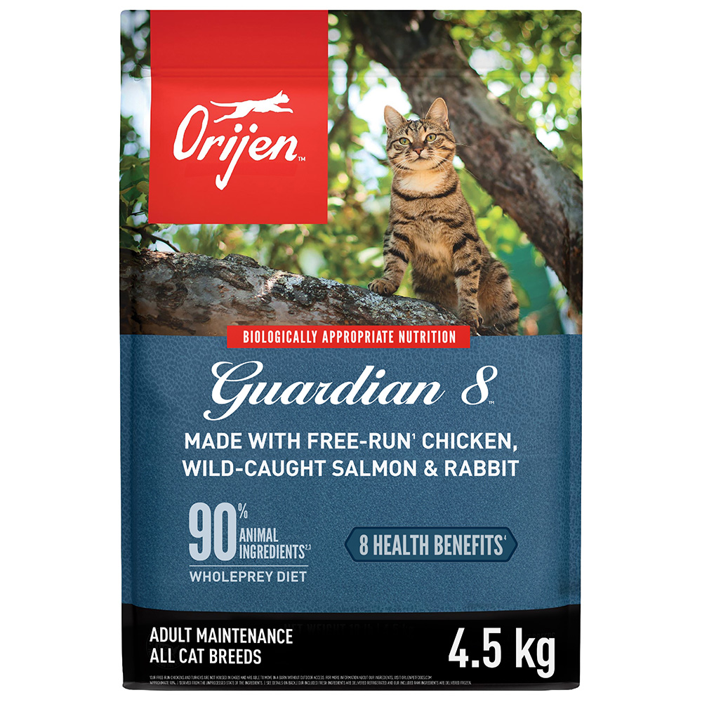 Orijen Guardian 8 All Breeds Chicken, Wild-Caught Salmon & Rabbit Dry Cat Food