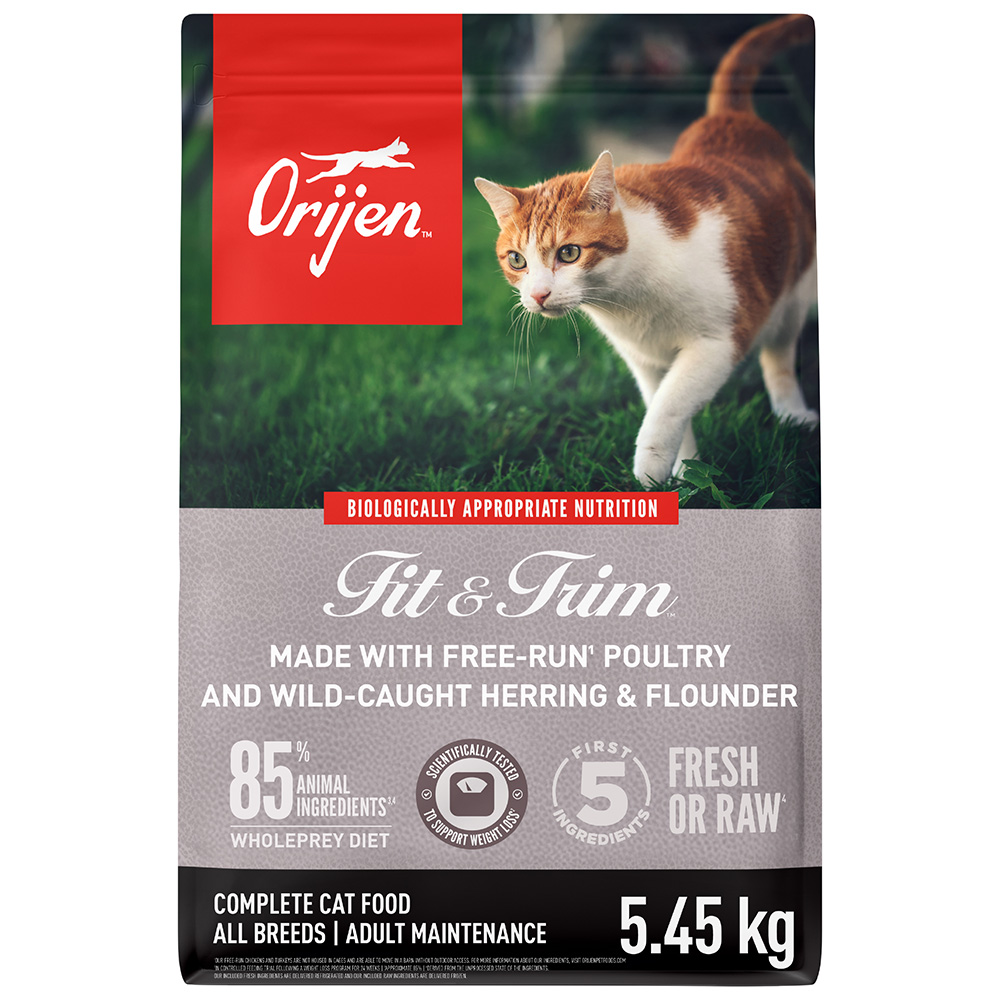 Orijen Fit & Trim All Breeds Poultry and Wild-Caught Herring & Flounder Dry Cat Food