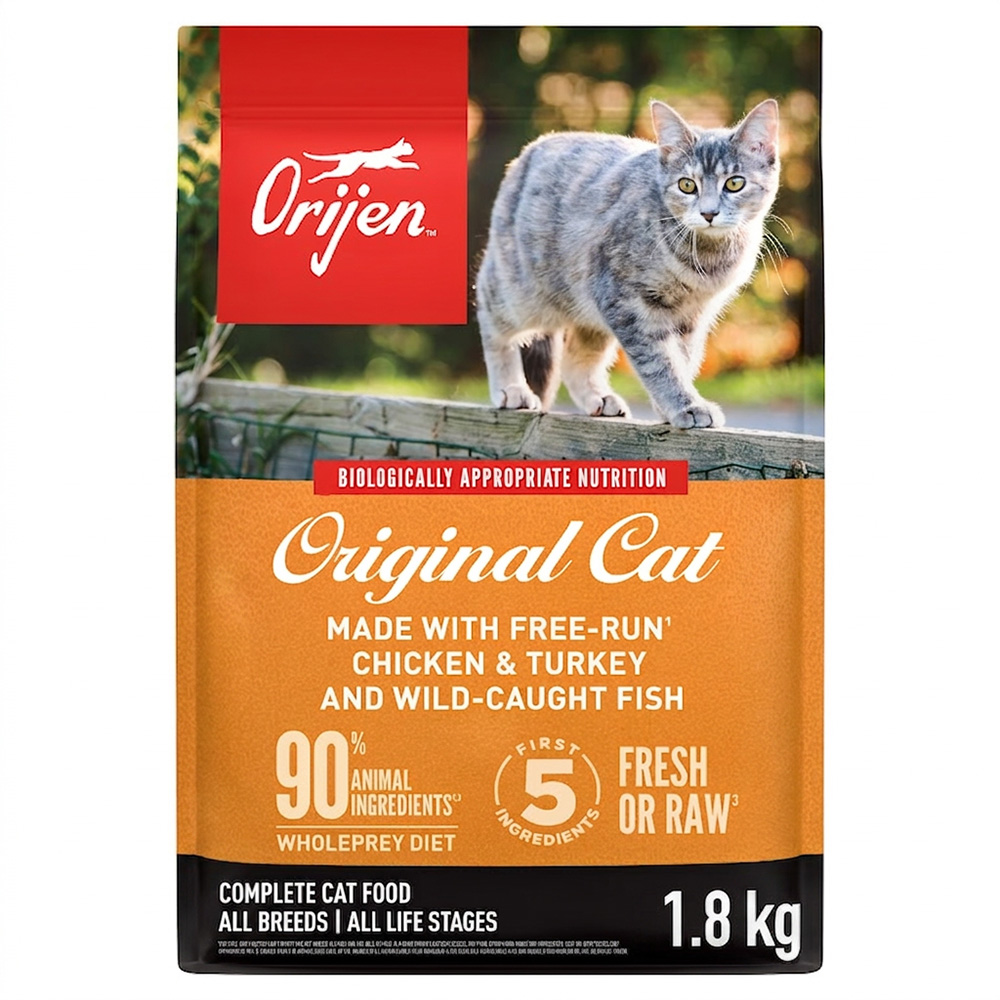 Orijen Original Cat All Breeds Chicken & Turkey and Wild-Caught Fish Complete Dry Cat Food