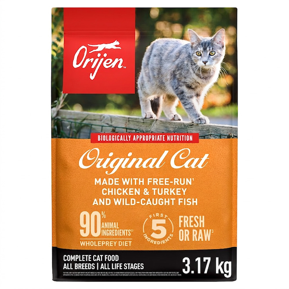 Orijen Original Cat All Breeds Chicken & Turkey and Wild-Caught Fish Complete Dry Cat Food