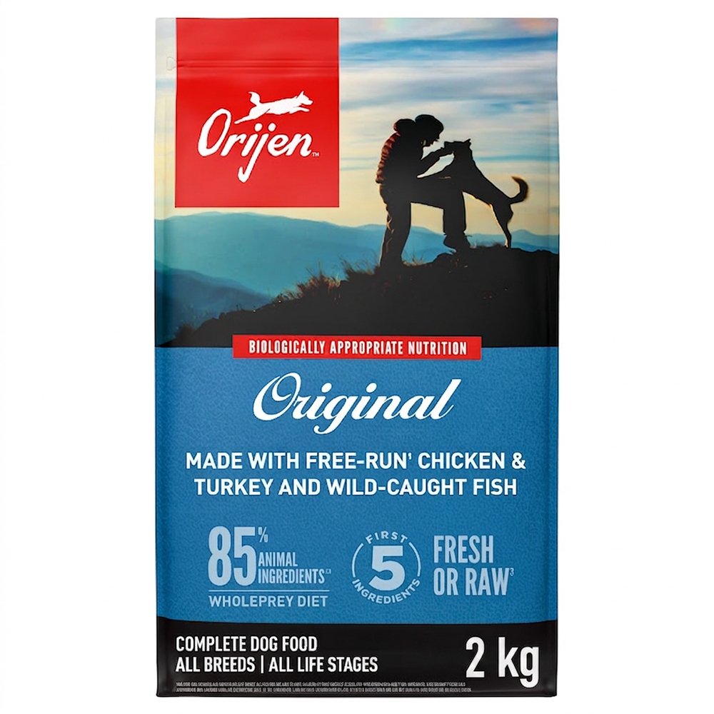 Orijen Original All Breeds Chicken & Turkey and Wild-Caught Fish Complete Dry Dog Food