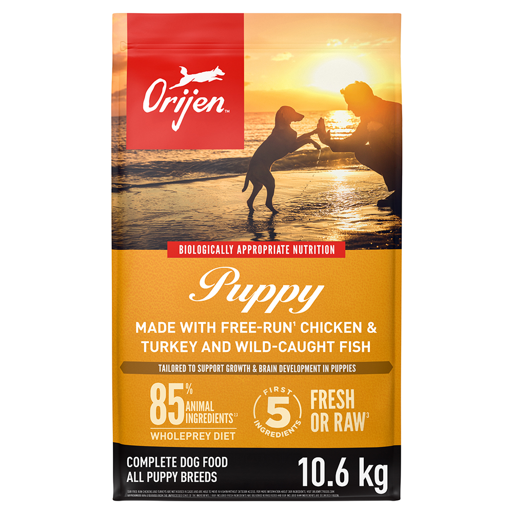Orijen Puppy All Breeds Chicken & Turkey and Wild-Caught Fish Complete Dry Dog Food