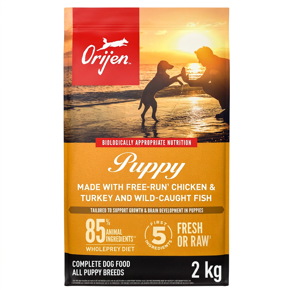 Orijen Puppy All Breeds Chicken & Turkey and Wild-Caught Fish Complete Dry Dog Food