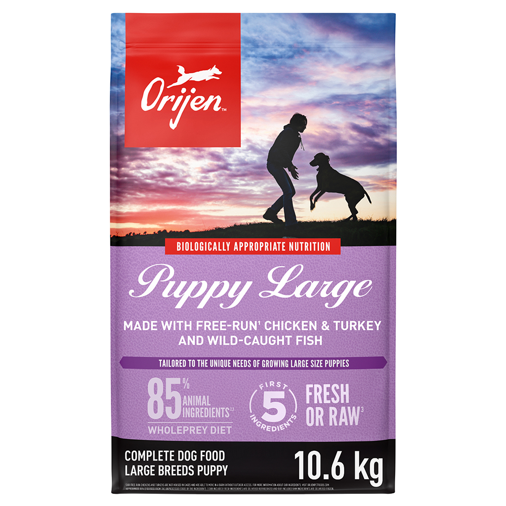 Orijen Puppy Large Breeds Chicken & Turkey and Wild-Caught Fish Complete Dry Dog Food