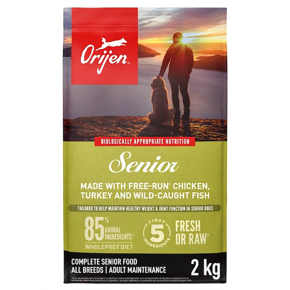 Orijen Senior All Breeds Chicken, Turkey and Wild-Caught Fish Complete Dry Dog Food