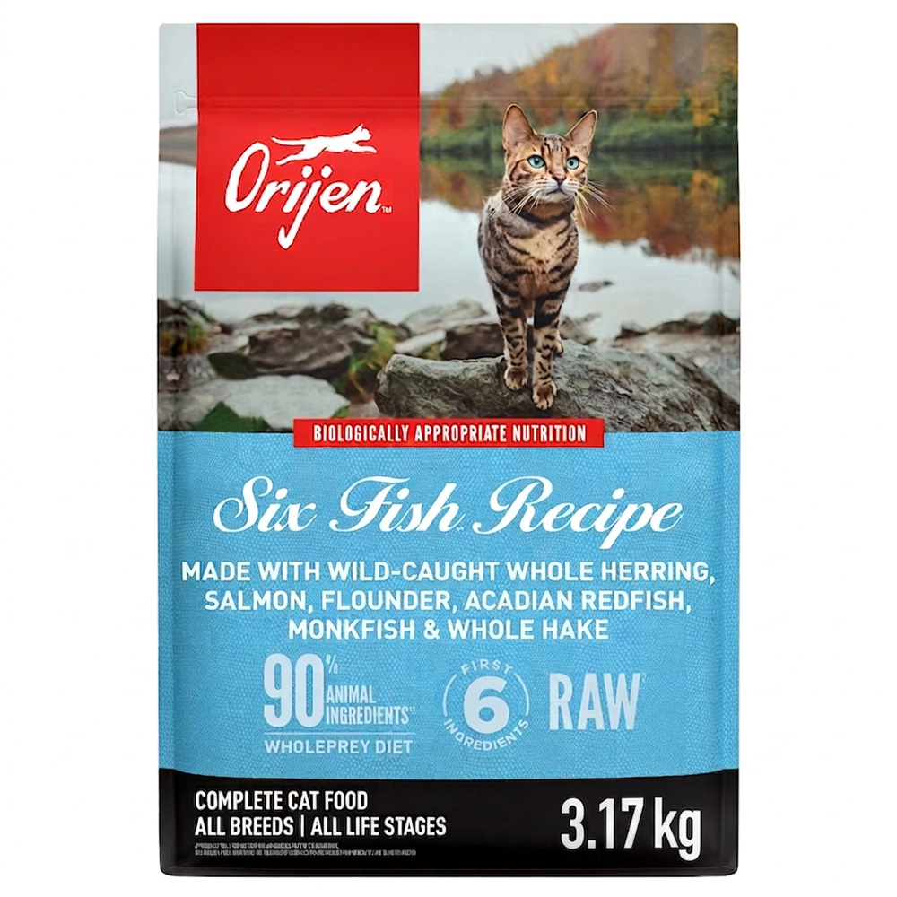 Orijen Six Fish Recipe All Breeds Complete Dry Cat Food