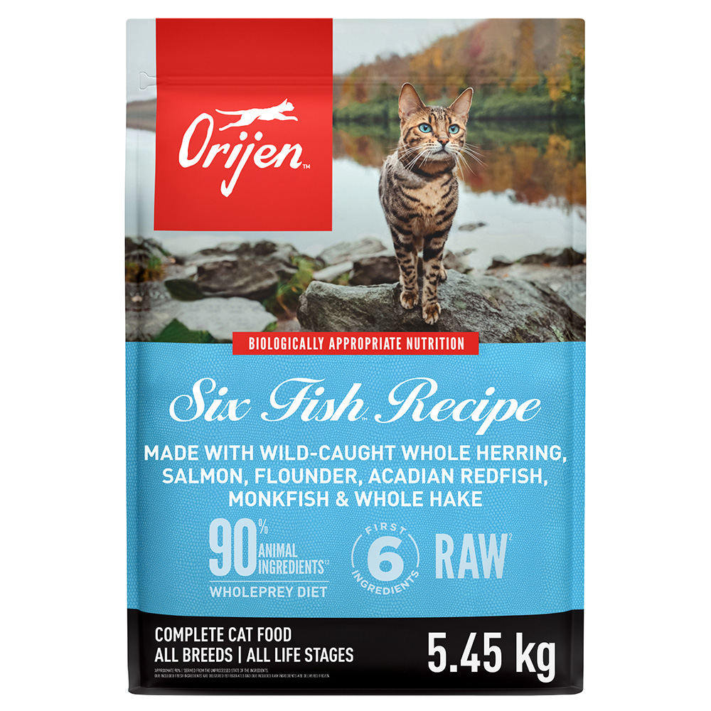 Orijen Six Fish Recipe All Breeds Complete Dry Cat Food
