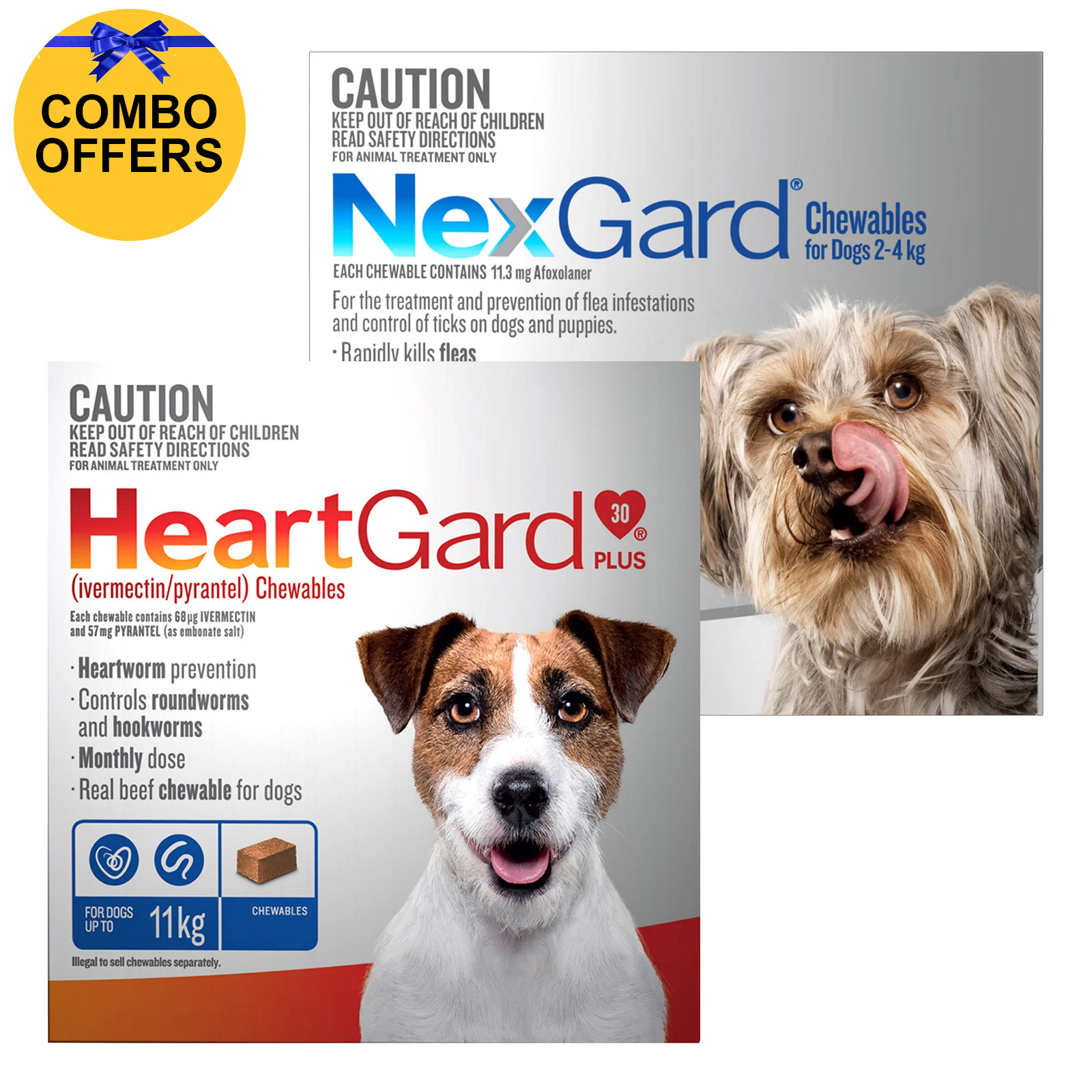 Heartgard Plus Chewables & Nexgard Combo