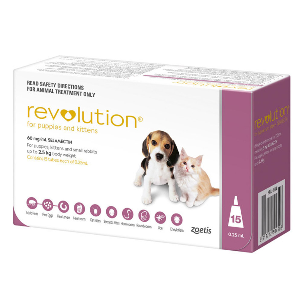 Revolution (Selamectin) For Puppies upto 2.5Kg (Pink)