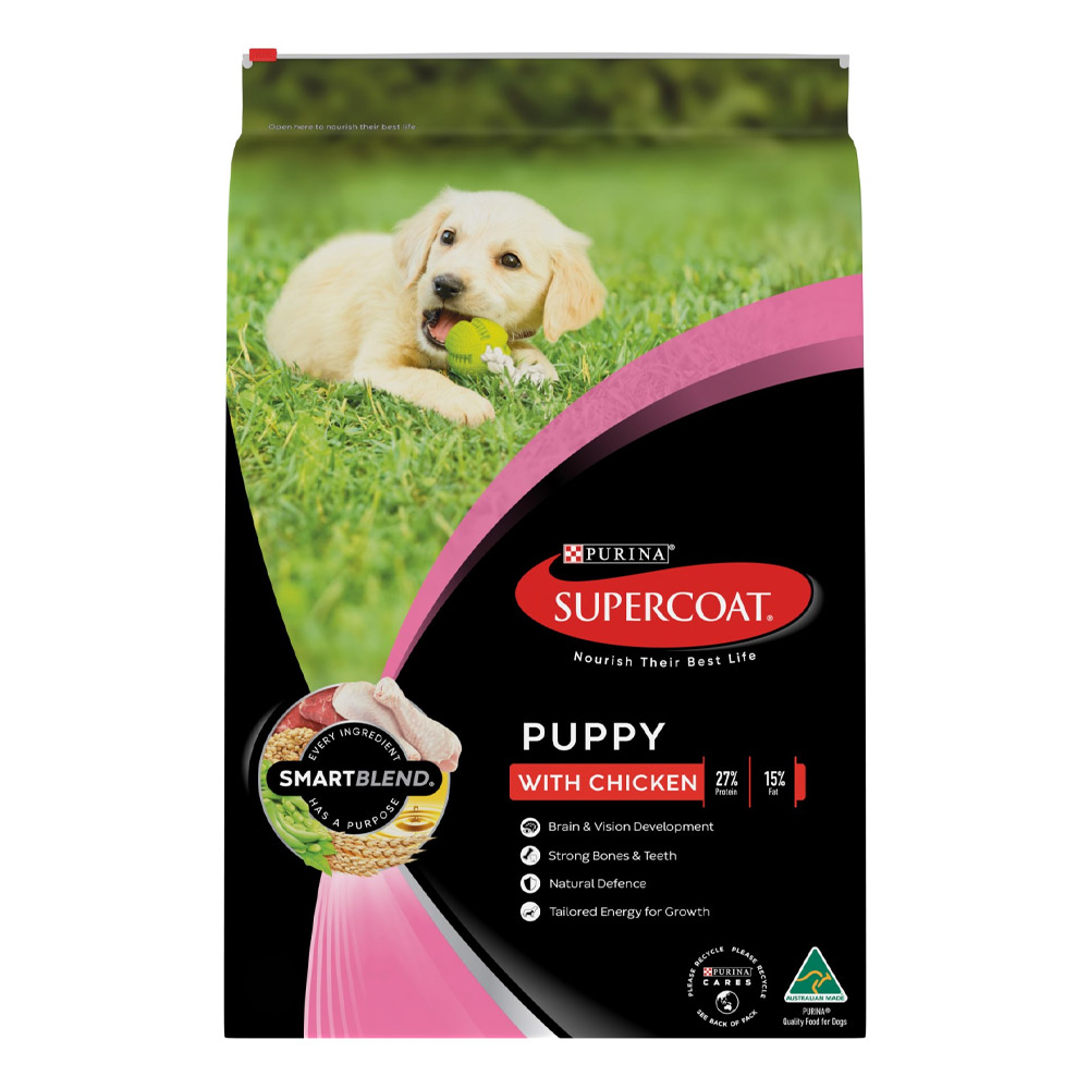 Supercoat Smartblend With Chicken Puppy Dry Dog Food  2.6 Kg