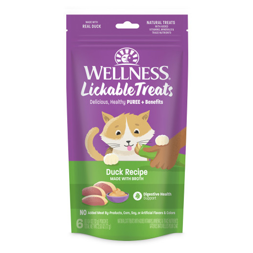 Wellness Lickable Duck Cat Treats 12 Gms 6 Pack