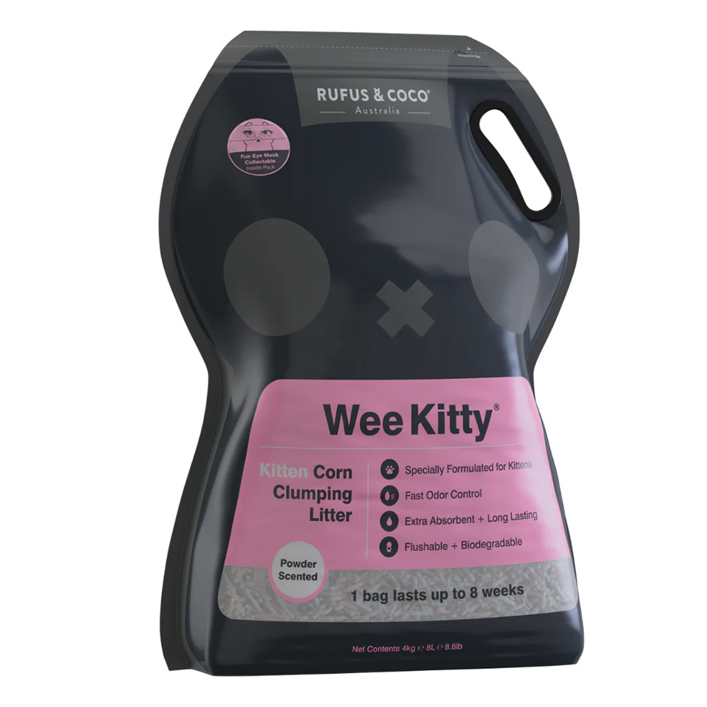 Buy Rufus Coco Wee Kitty Kitten Corn Clumping Cat Litter Online