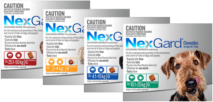 Nexgard clearance kill ticks