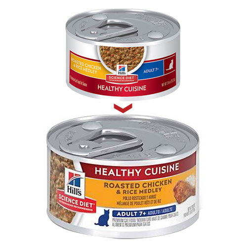 Hill's Science Diet Adult 7+ Healthy Cuisine Chicken & Rice Medley