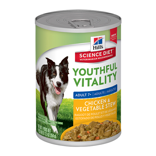 Hill’s Science Diet Adult 7+ Youthful Vitality Chicken & Vegetable Stew