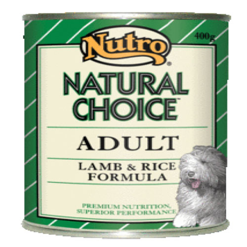 Buy Nutro Natural Choice Adult Dog Cans Lamb and Rice Formula 400 Gm Online