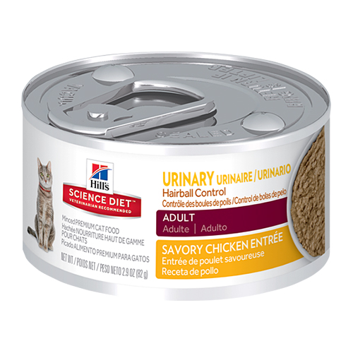 Hills Science Diet Adult Urinary Hairball Control Canned Cat Food 82 Gm