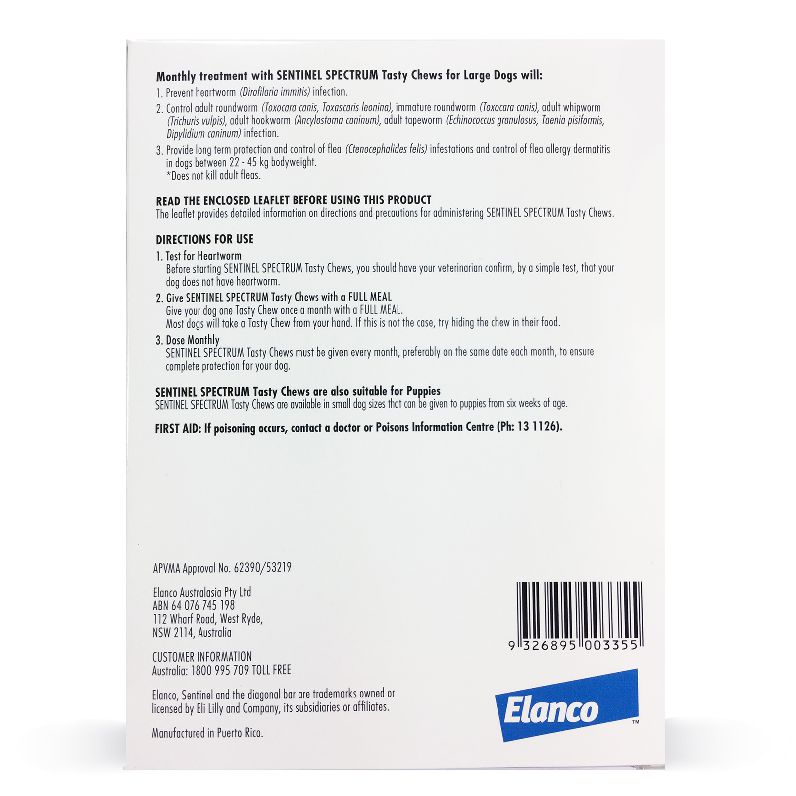 sentinel spectrum yellow