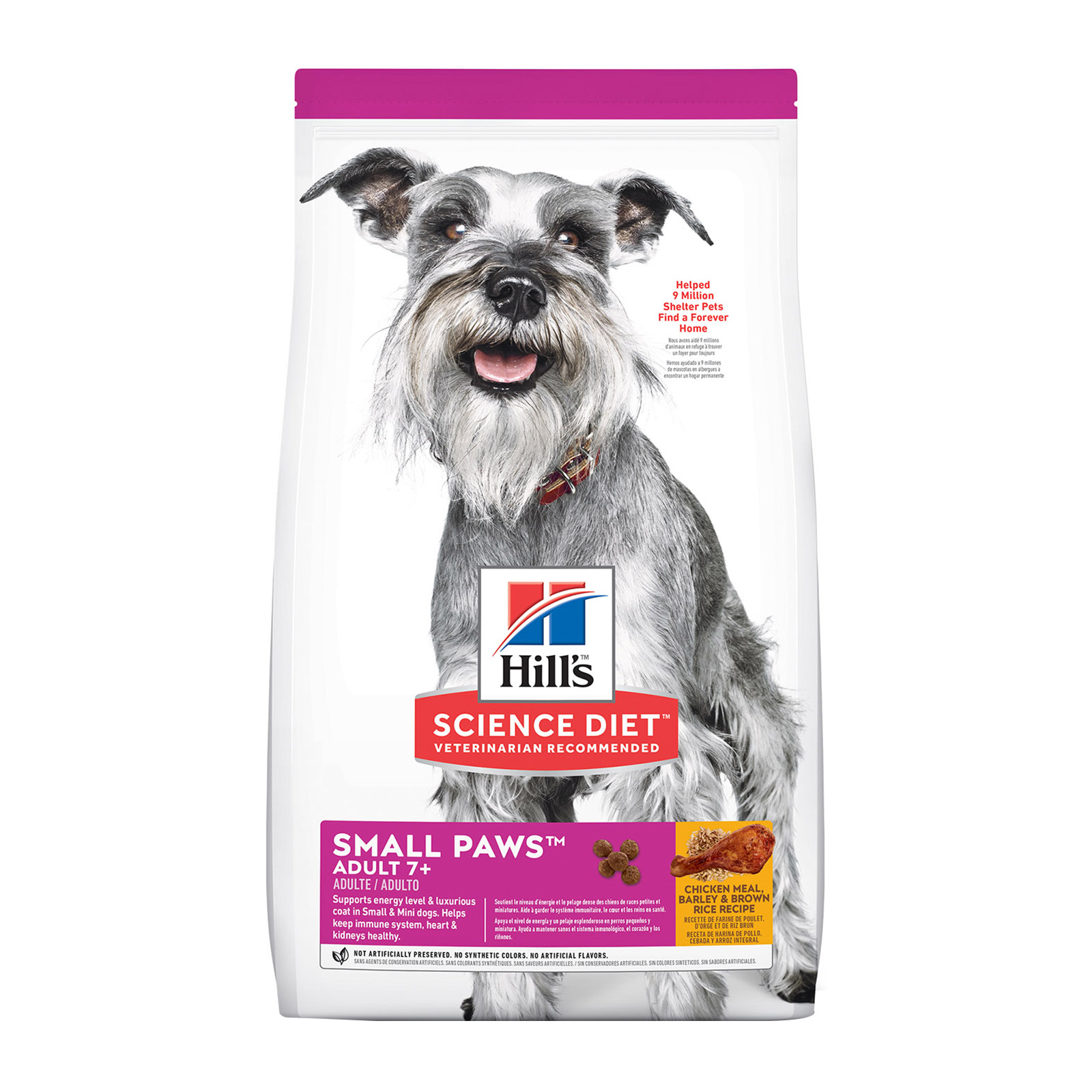 Hill's Science Diet Adult 7+ Small Paws Chicken, Barley & Rice Dry Dog Food 